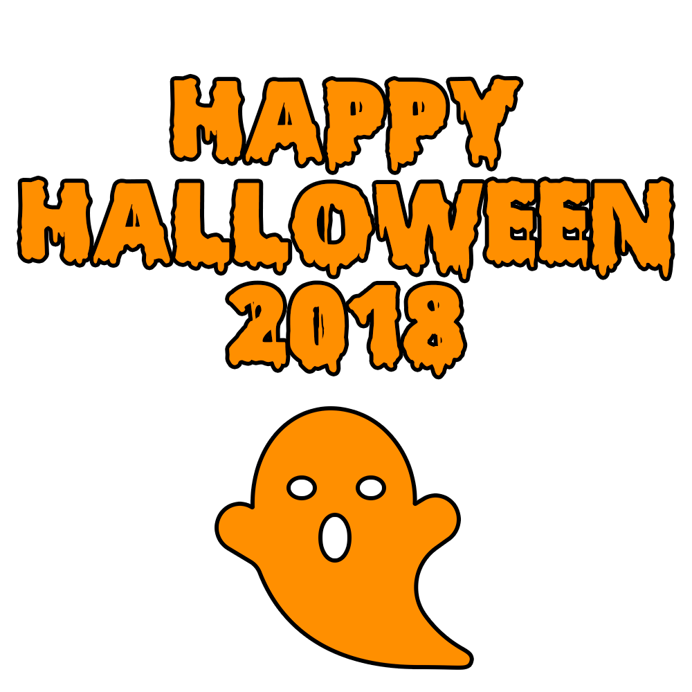 Happy Halloween 2018 Scary Ghost Bloody Font