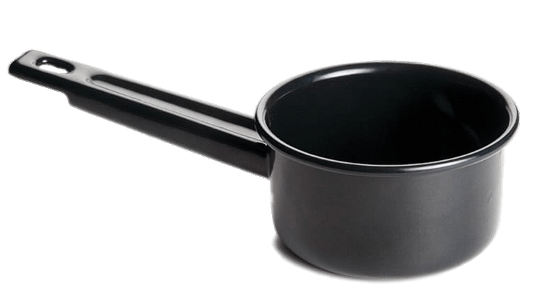 Black Enamel Saucepan