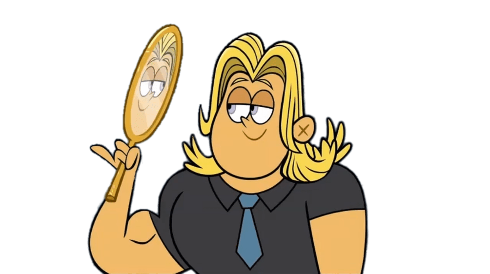 Bunsen Character Jerk Von Handsome Looking In the Mirror