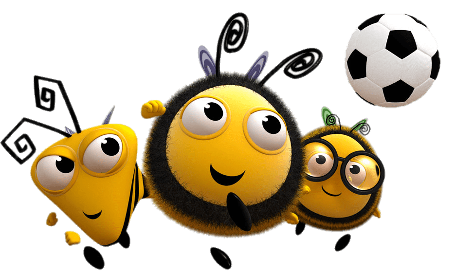 The Hive Characters Playing Football