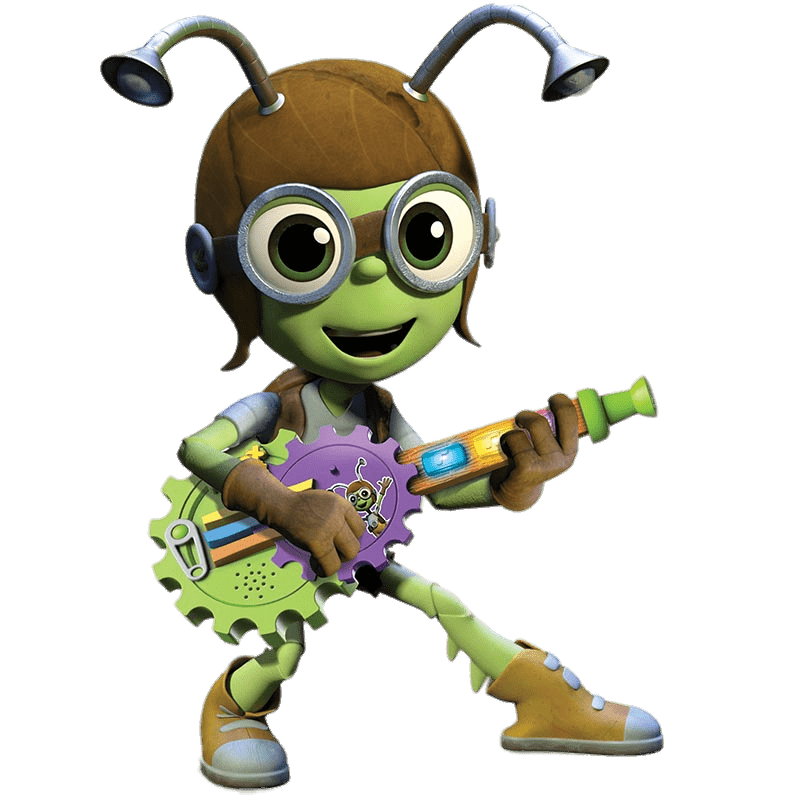 Beat Buts Crick on His Guitar