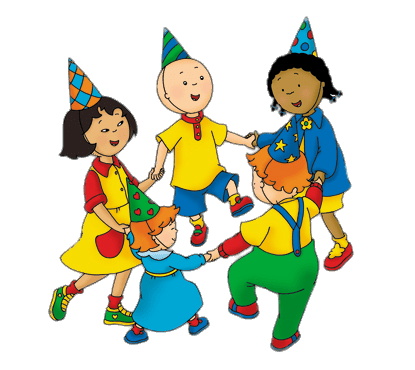 Caillou and His Friends Having A Party