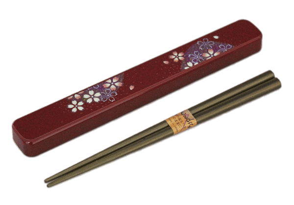 Wooden Decorated Chopsticks Box