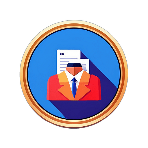 News & Magazines, Minimalist App Icon - Circle Icon Bevel Border