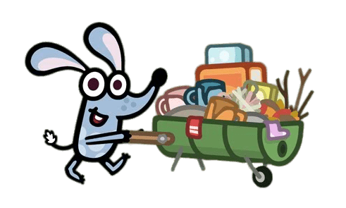 Boj Pushing A Full Wheelbarrow