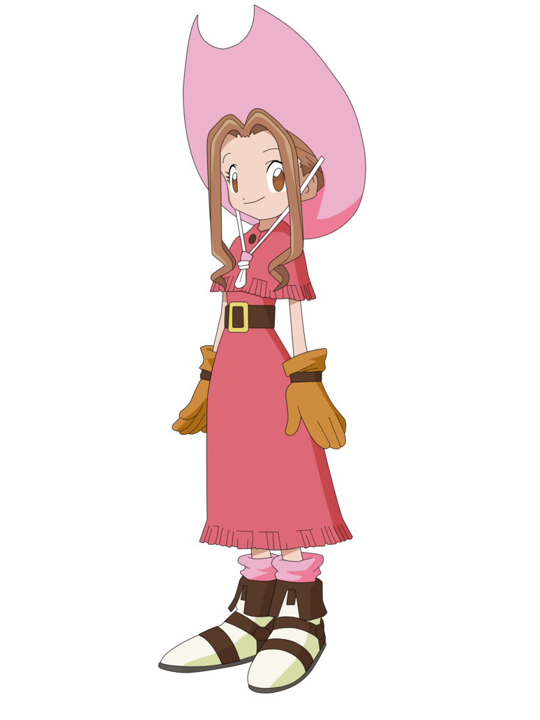 Digimon Character Mimi Tachikawa With Pink Hat