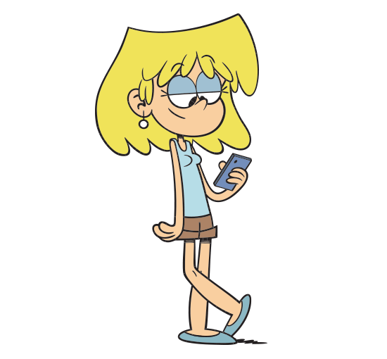 Lori Loud Looking At Her Phone