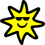Sun with Sunglasses