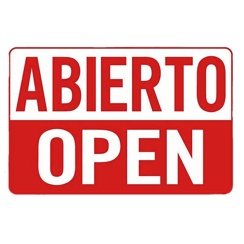 Abierto Open Double Sign
