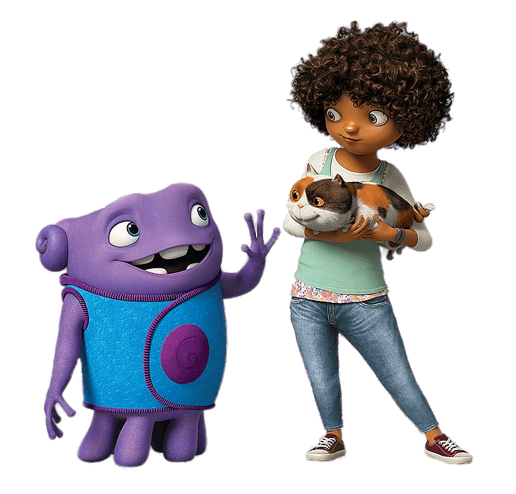 Home character Oh greeting Tip and Pig