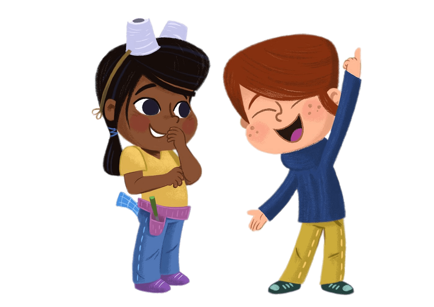 Kiva and Saul having fun