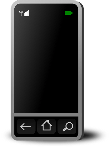 Black Smartphone Clipart