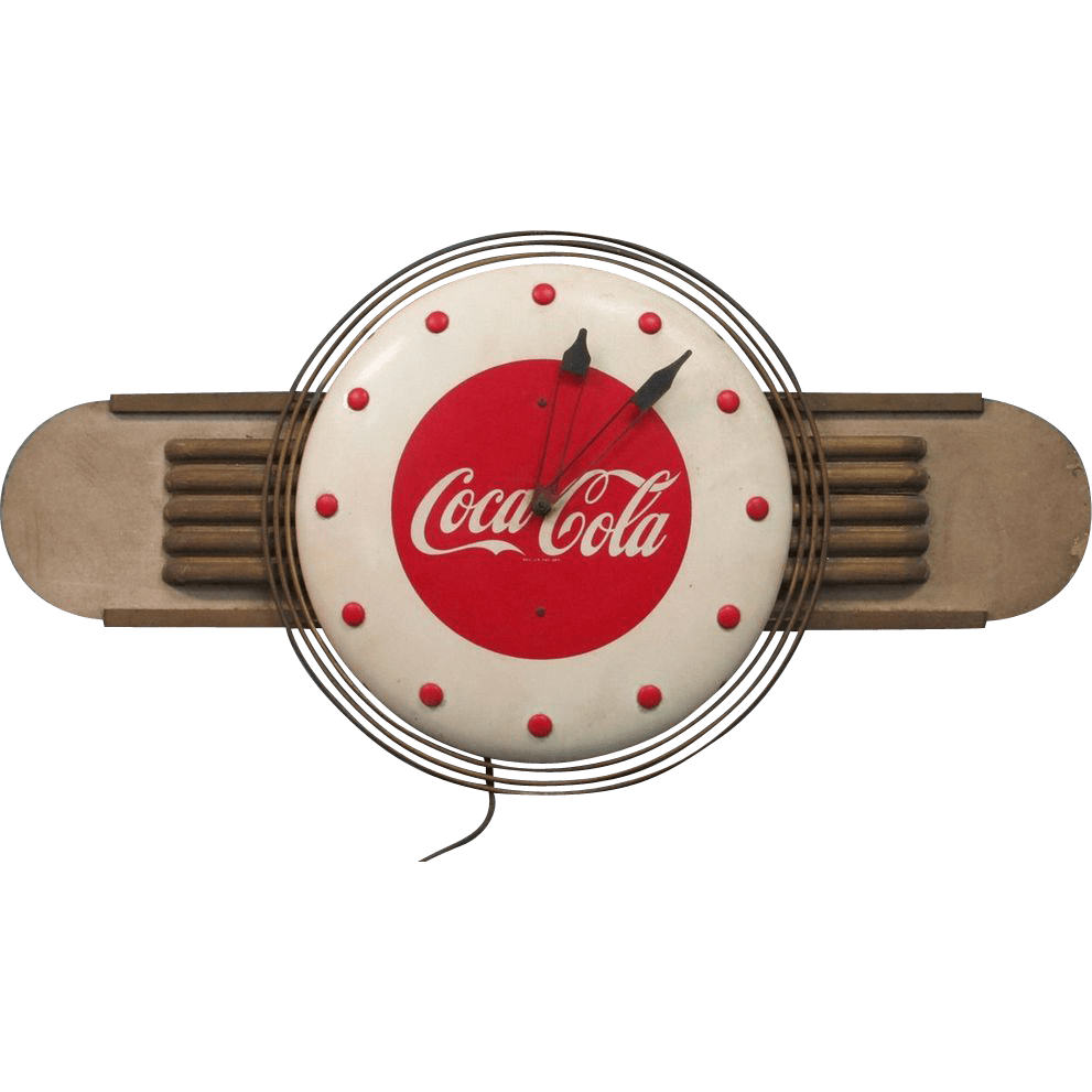 Coca Cola Advertising Clock