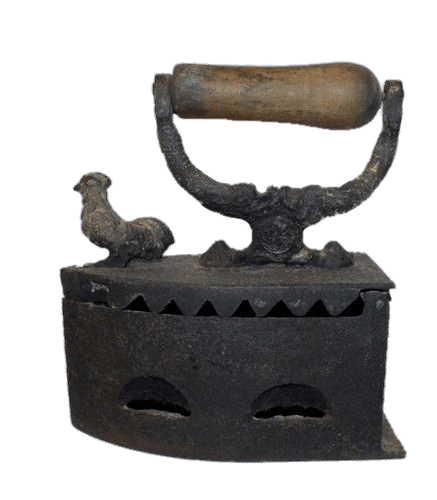 Retro Iron With Rooster Decoration