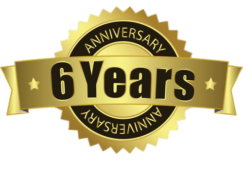 6 Years Anniversary Badge