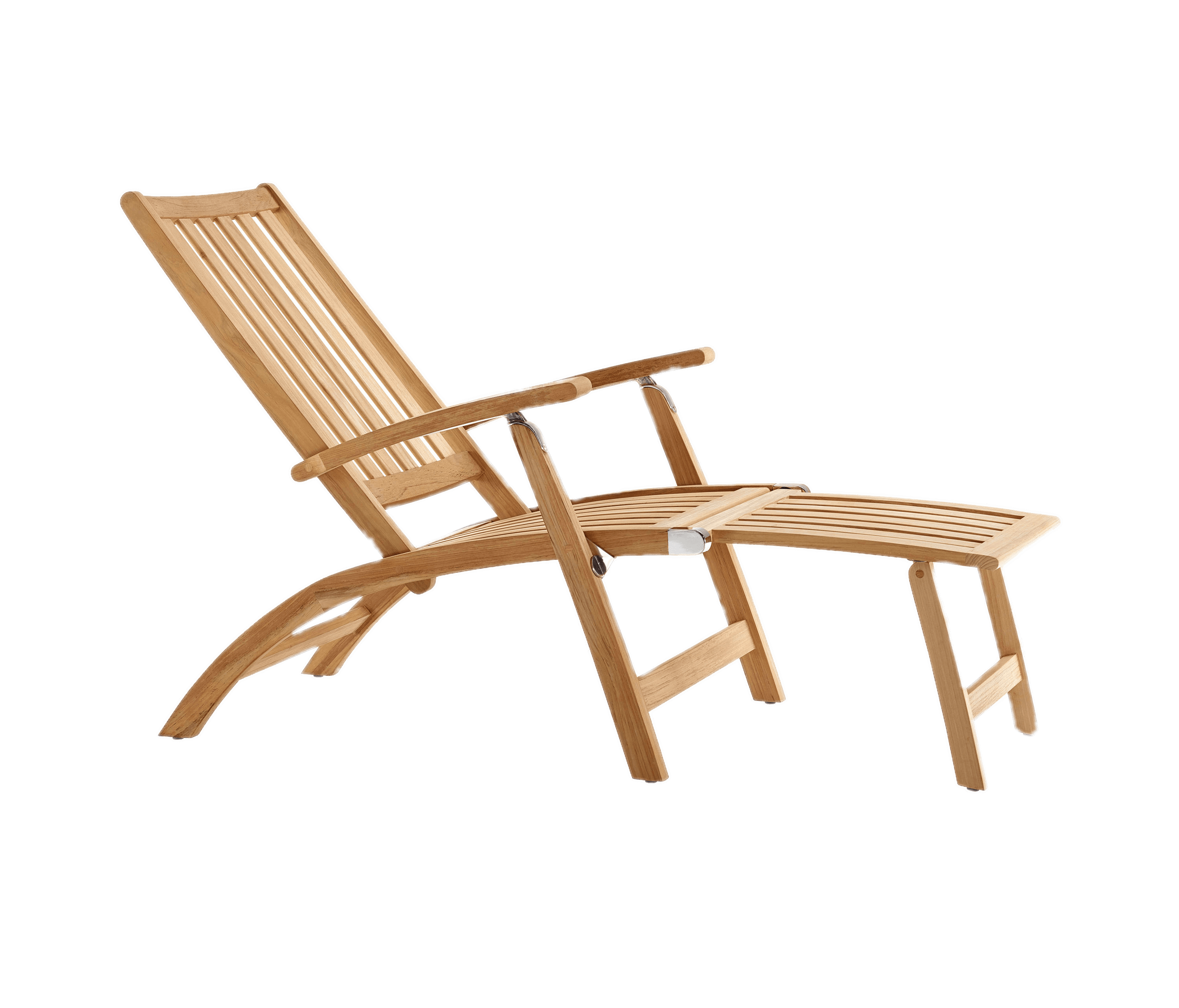 Wooden Deckchair With Foot Rest