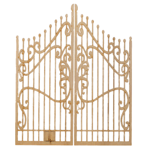 Elegant Wooden Gate