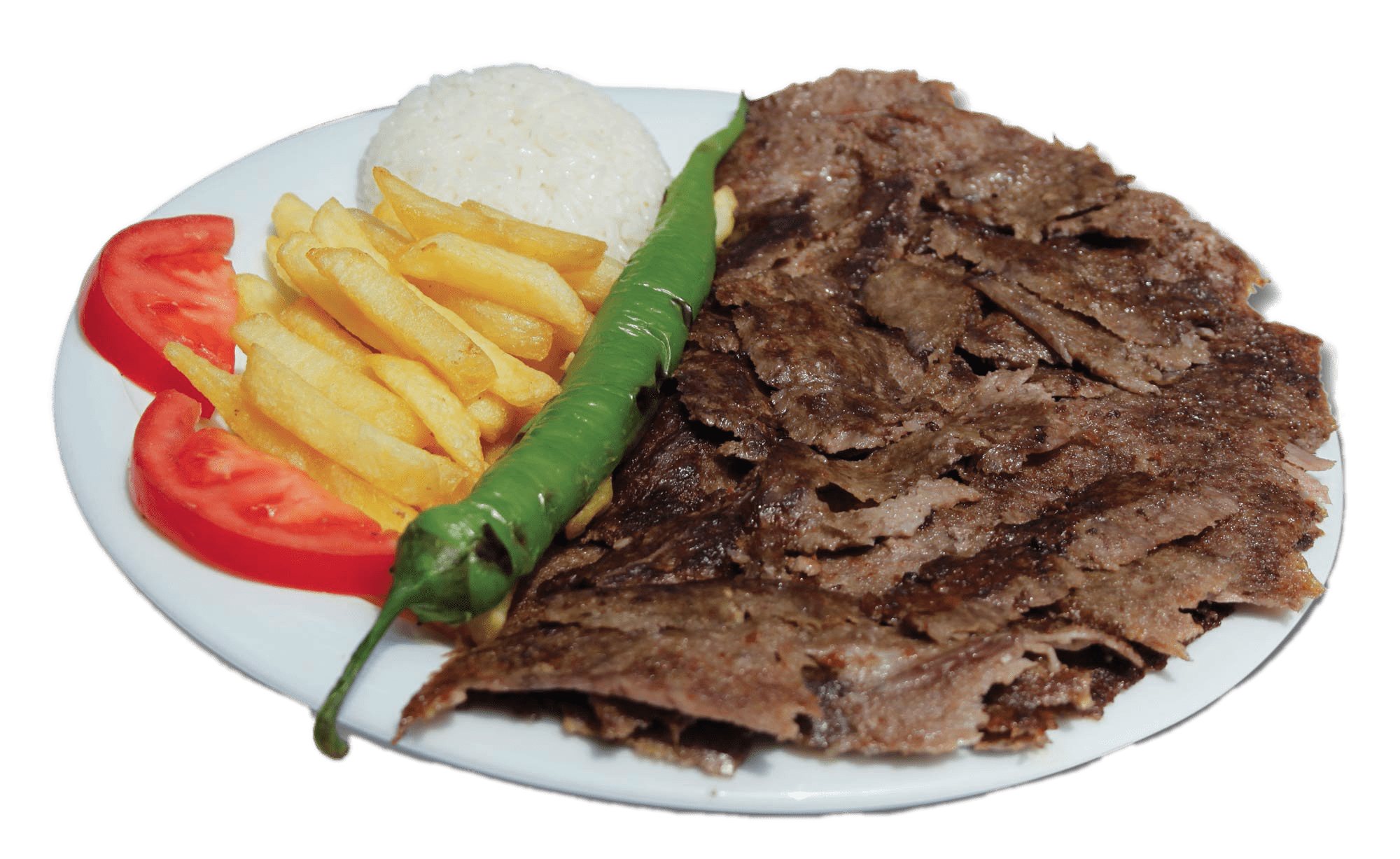 Kebab Meat on A Plate