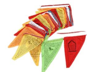 Triangular Buddhist Prayer Flags
