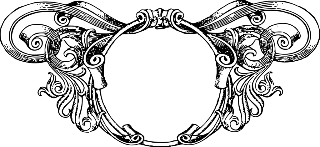 Vintage Ornate Circle Frame