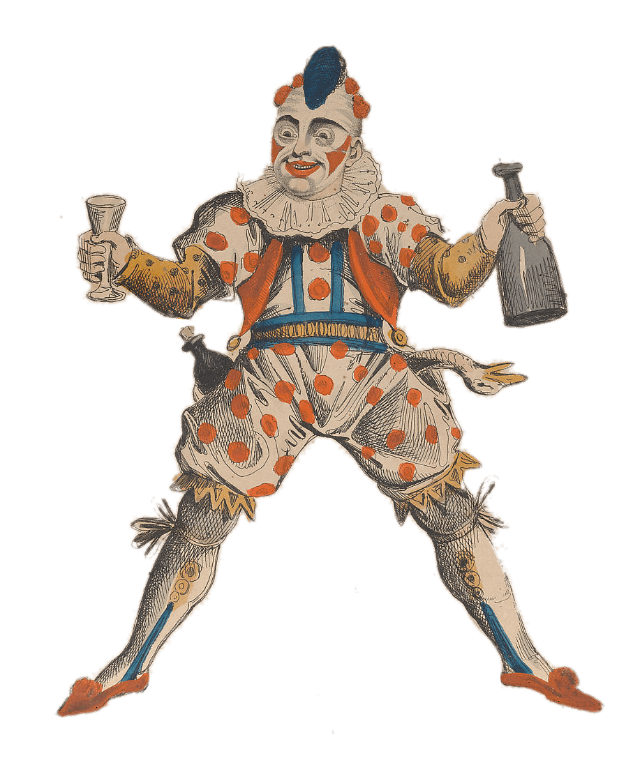 Mr. Grimaldi as "Joey" the Clown