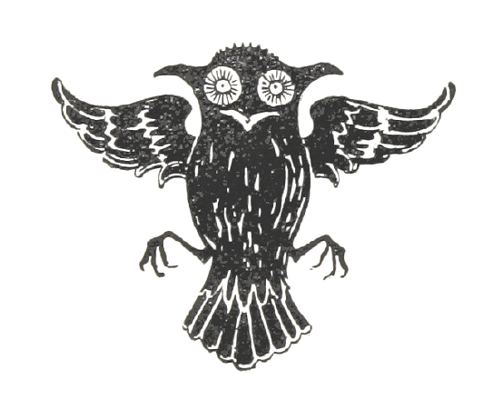 Vintage Owl Illustration Tribal Style