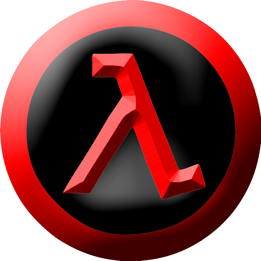 Half-Life red and black 