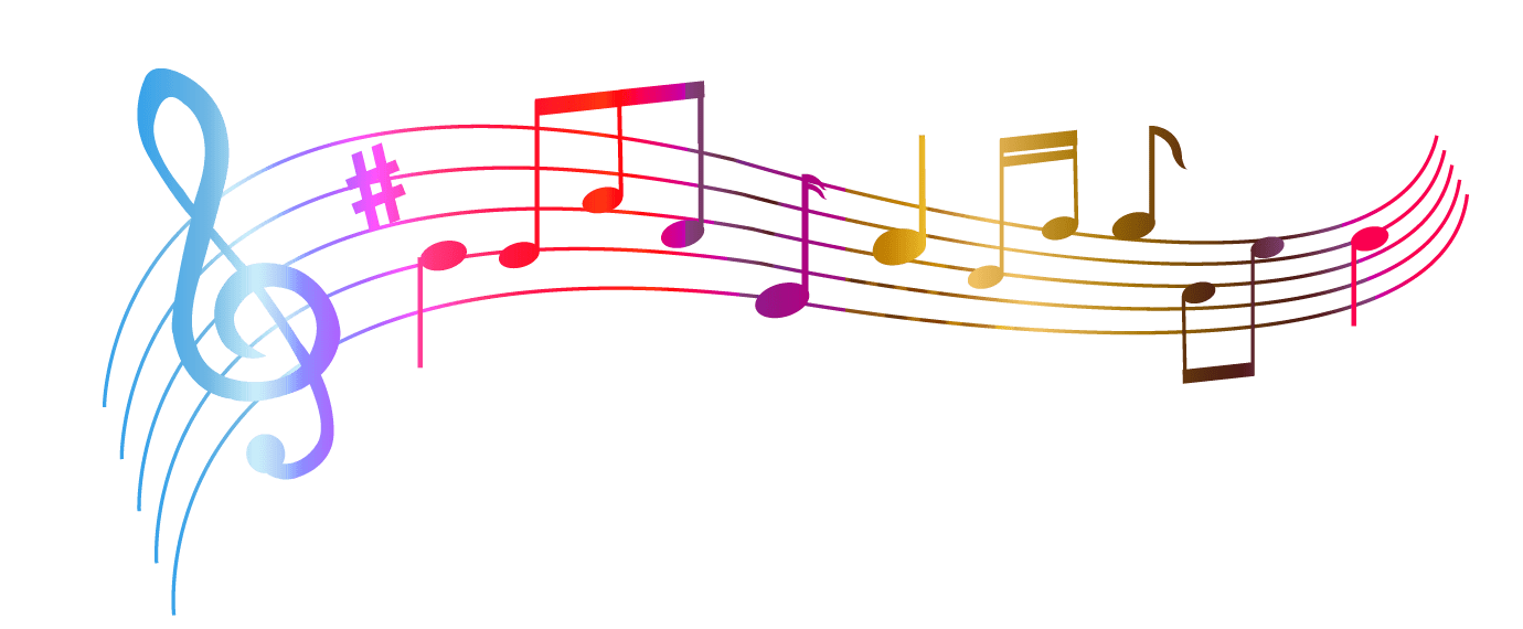Music Notes Colourful