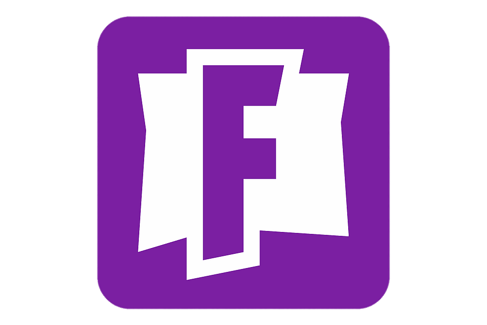 Fortnite F logo purple square