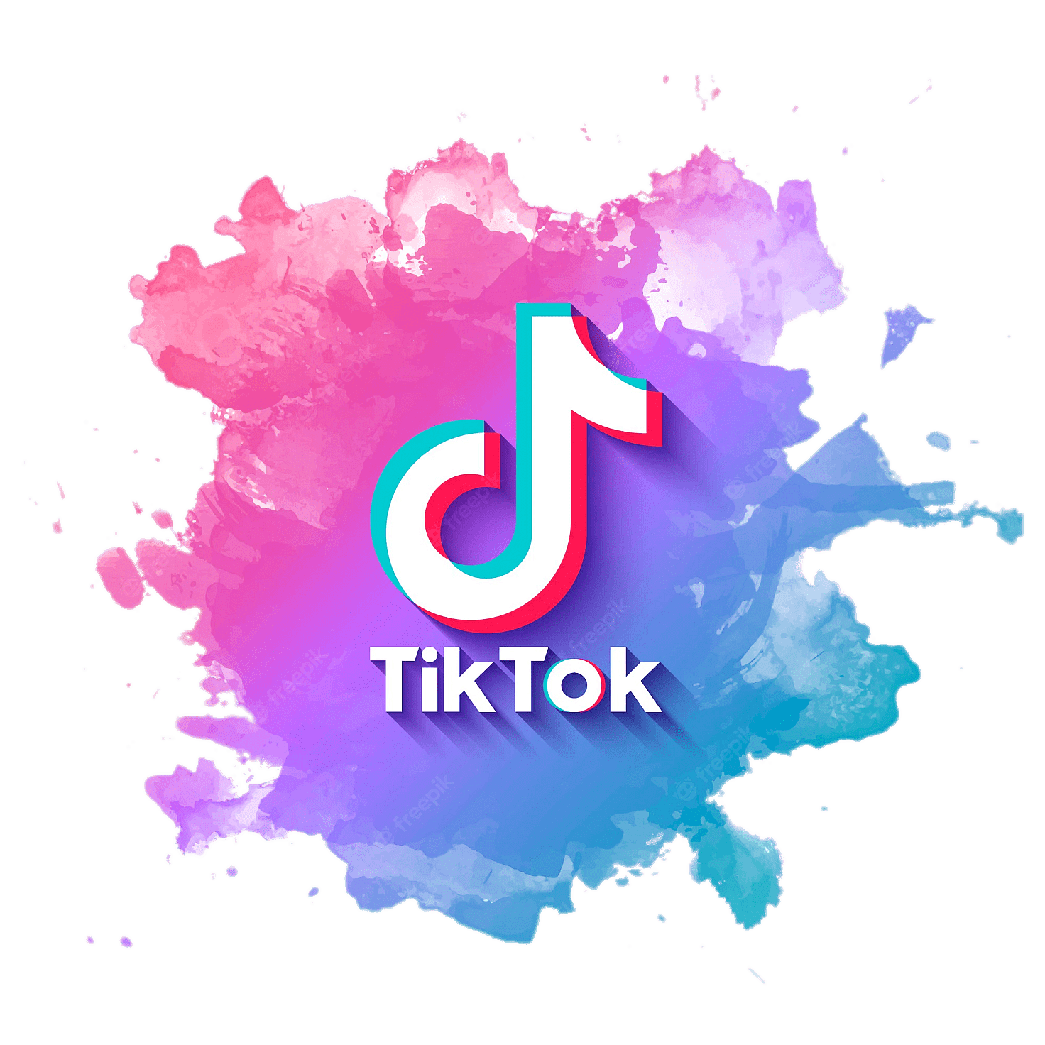 TikTok logo paint