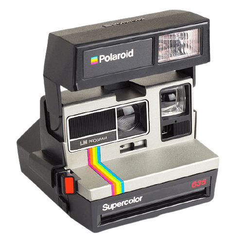 Vintage Polaroid Camera Close-Up