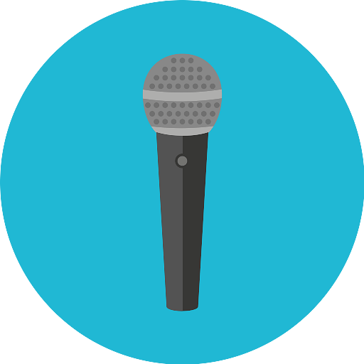 Microphone Round Icon