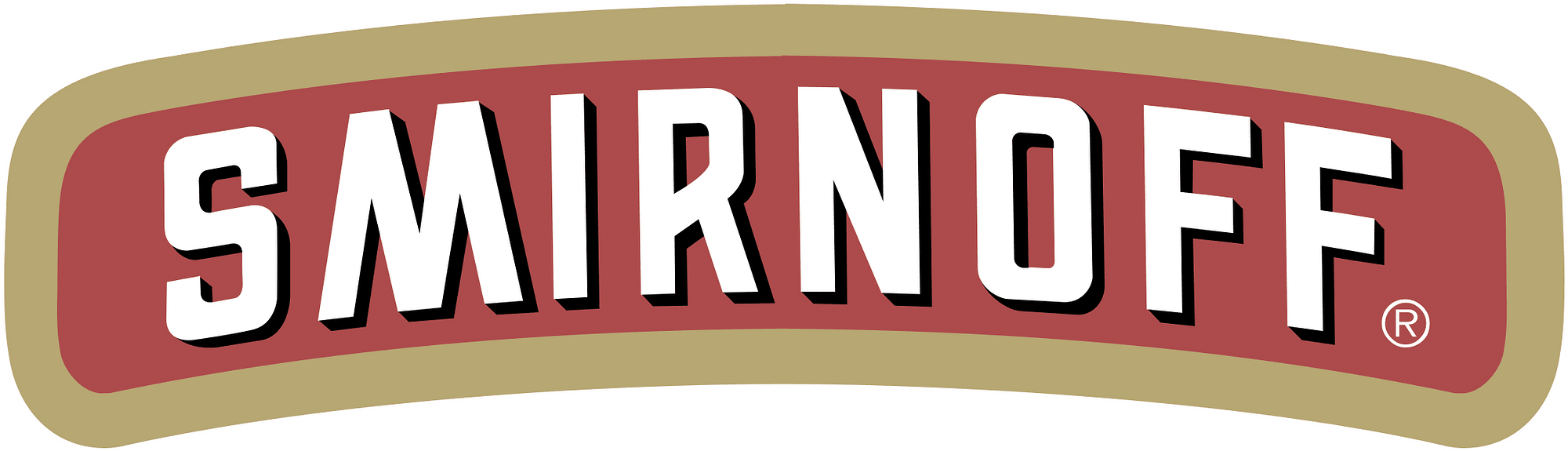 Smirnoff Logo Gold Outline