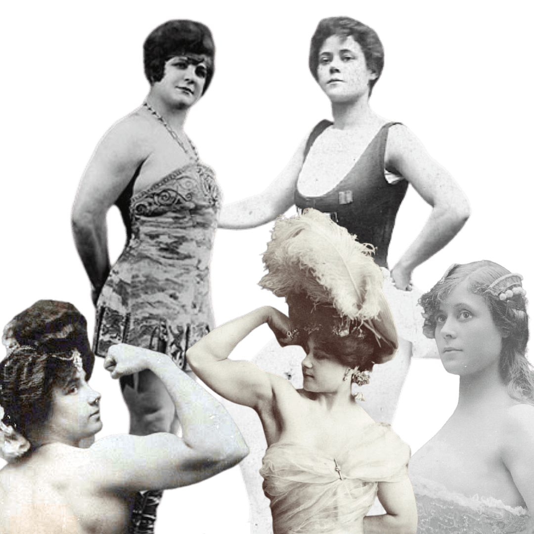 Group Of Victorian Strong Women incl. Vulcana, Katie Sandwina and Charmion