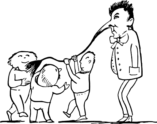 Edward Lear Drawing Nose Tail