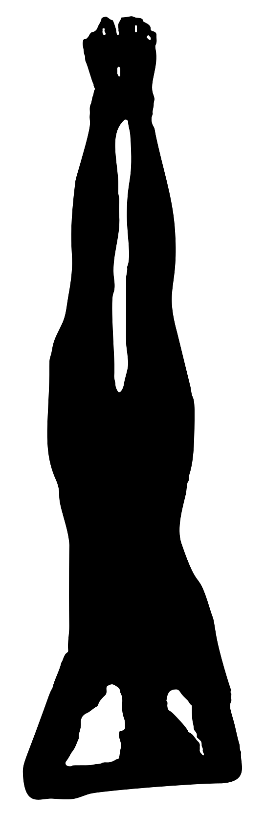 Silhouette of Yoga Headstand
