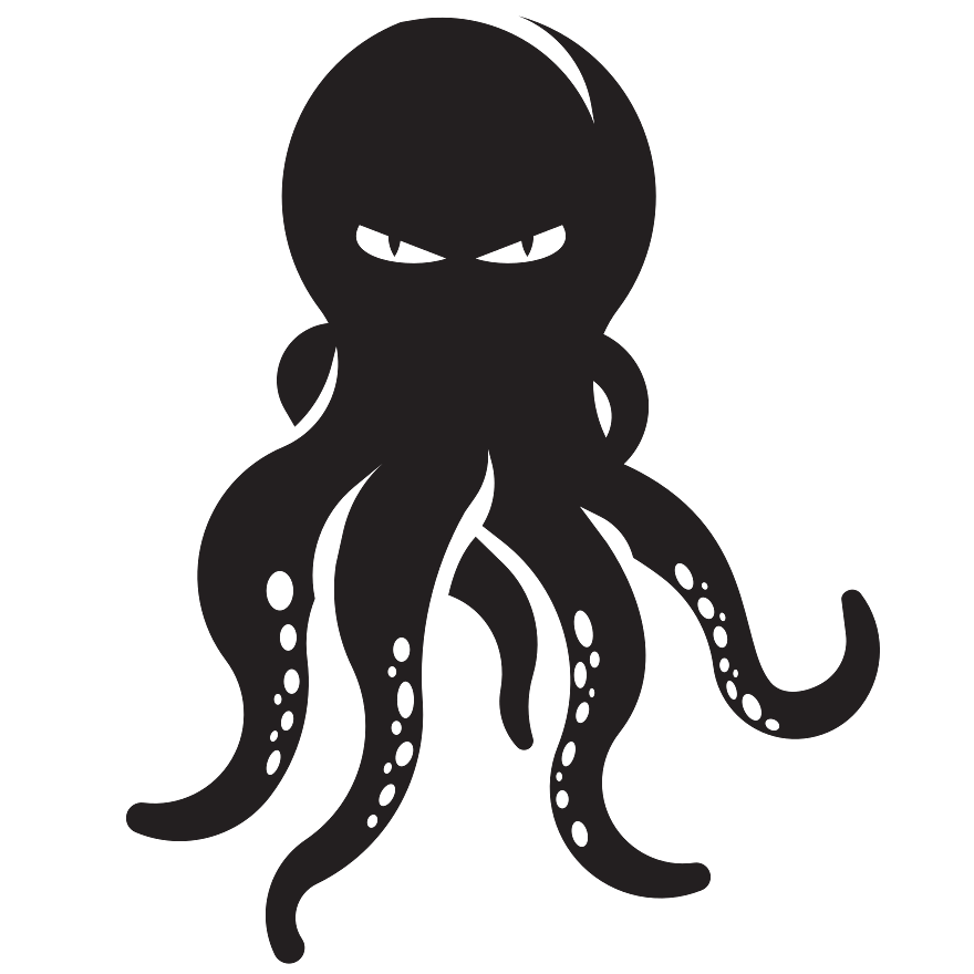 Angry Black Squid