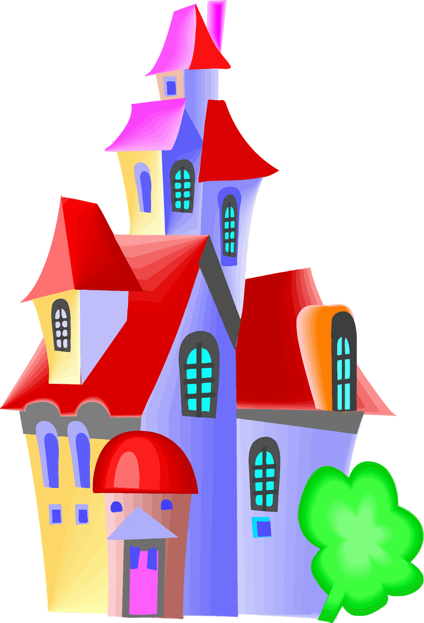 Coloured Fairytale Castle