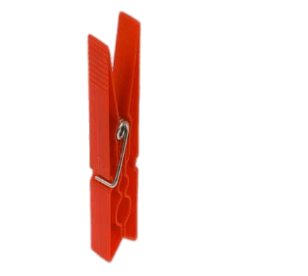 Red Plastic Clothes Peg