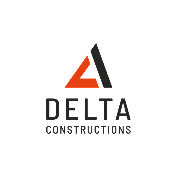 Delta Constructions Logo Black Text
