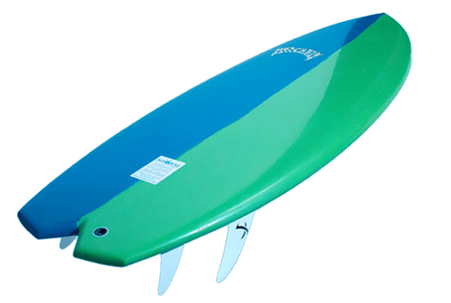 Blue Green Surfboard LOST