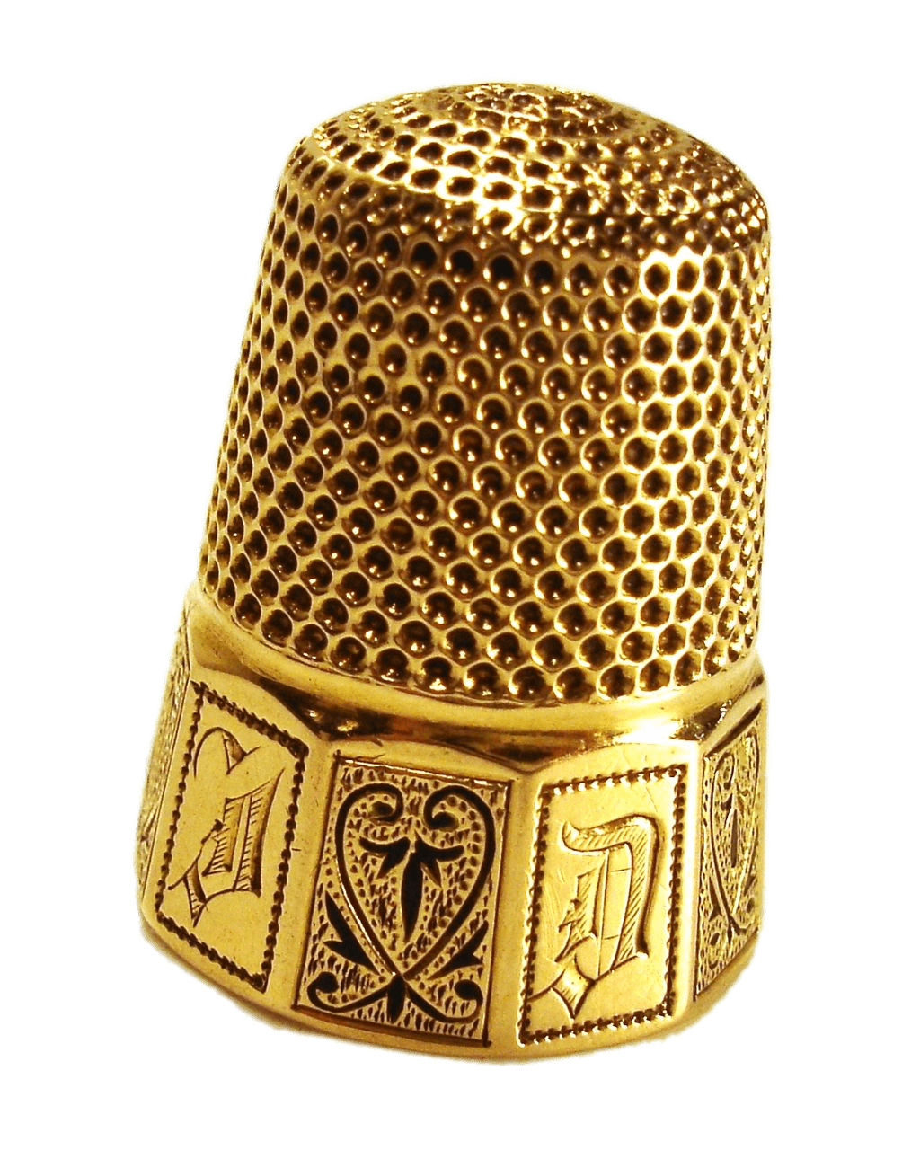 Victorian Gold and Enamel Thimble