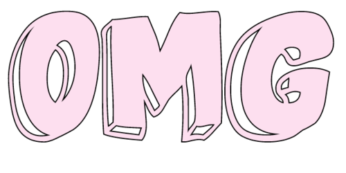 Pink Omg Sticker
