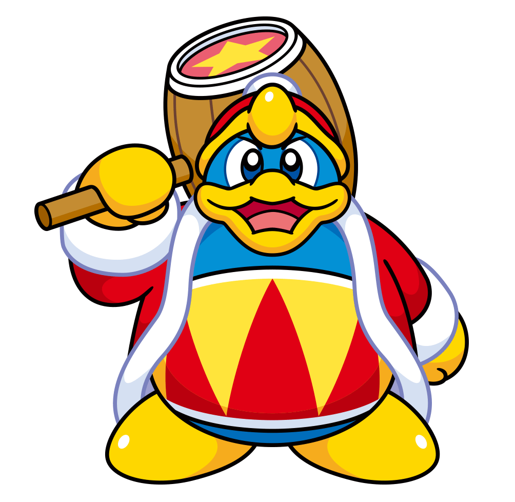 Kirby King Dedede Smiling