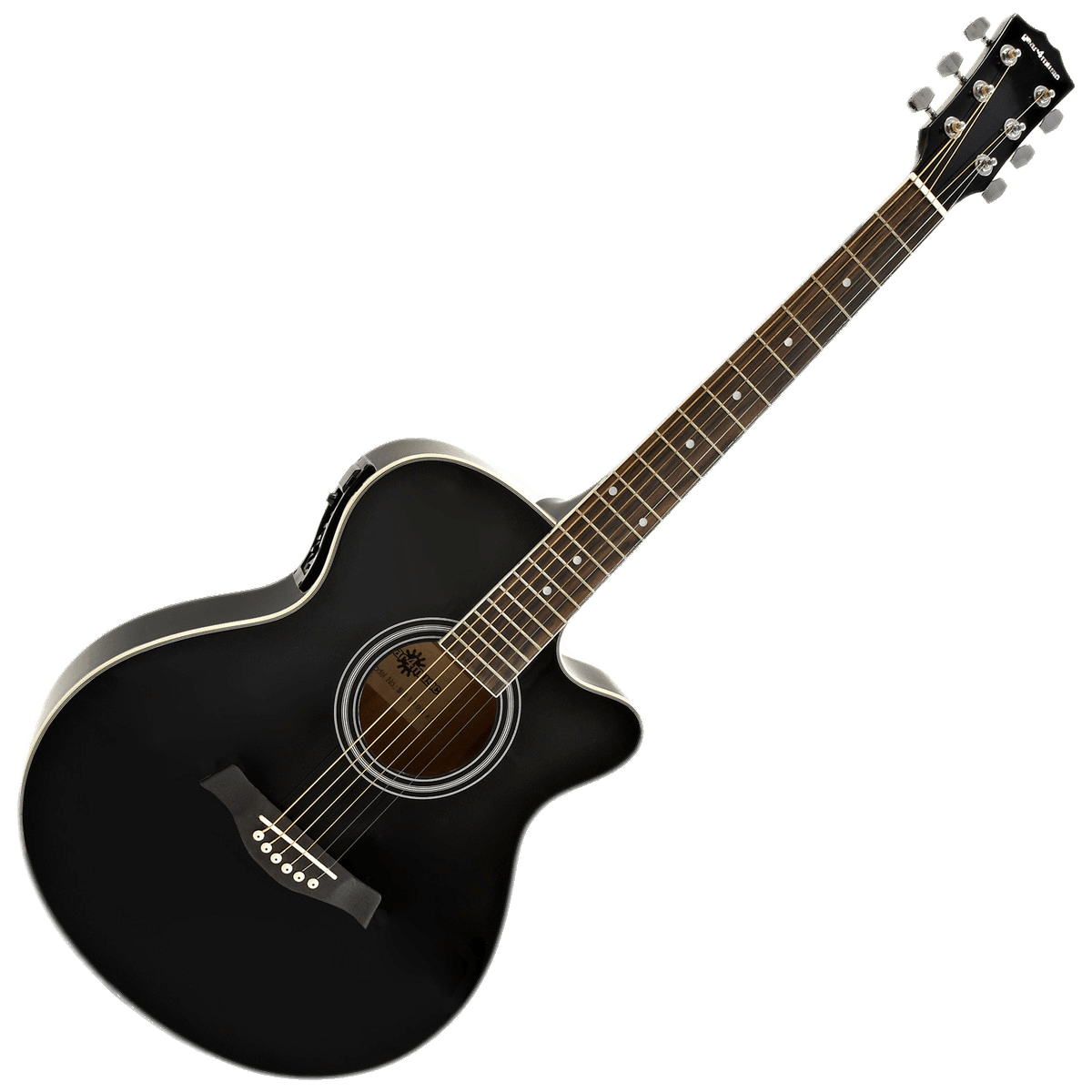 Black Acoustic Electric Guitar