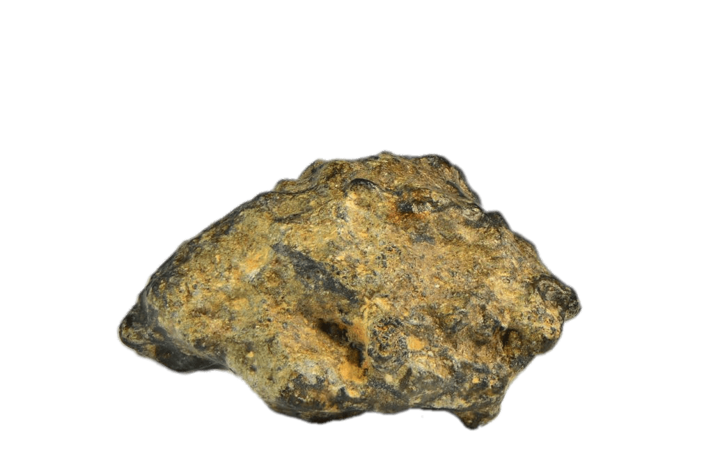 Yellow and Black Lunar Meteorite