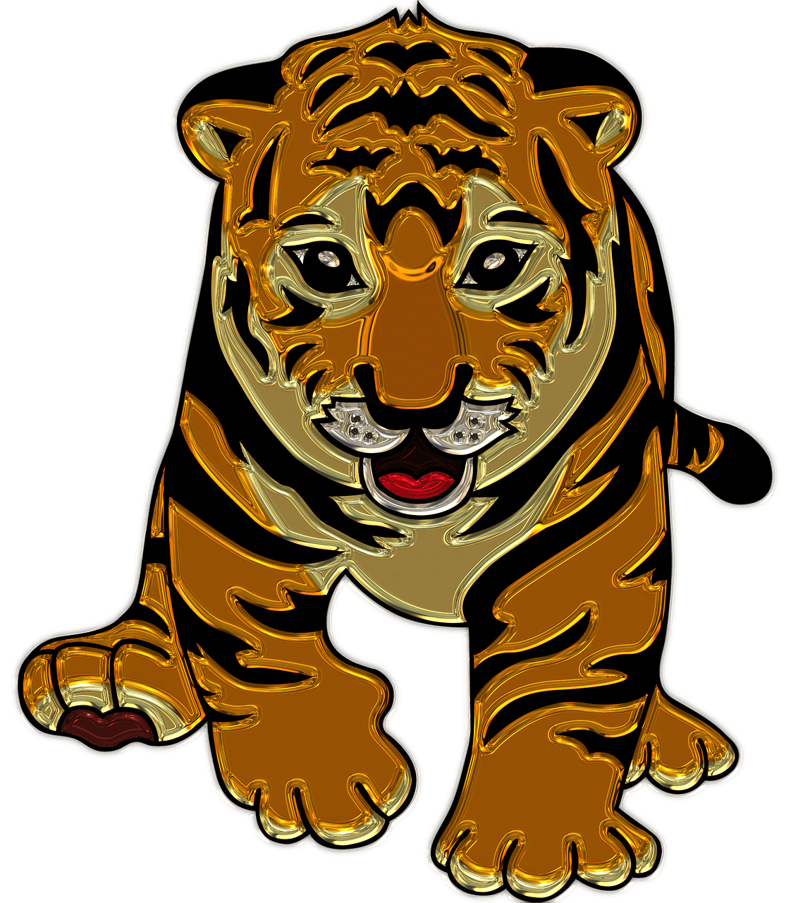 Lion Cub Plastic Art