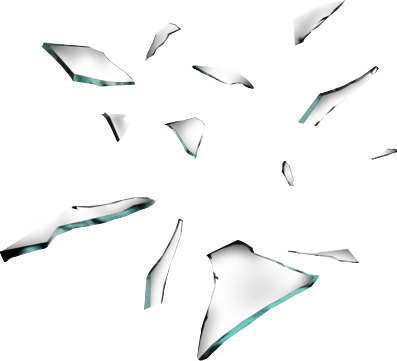 Broken Glass Chunks