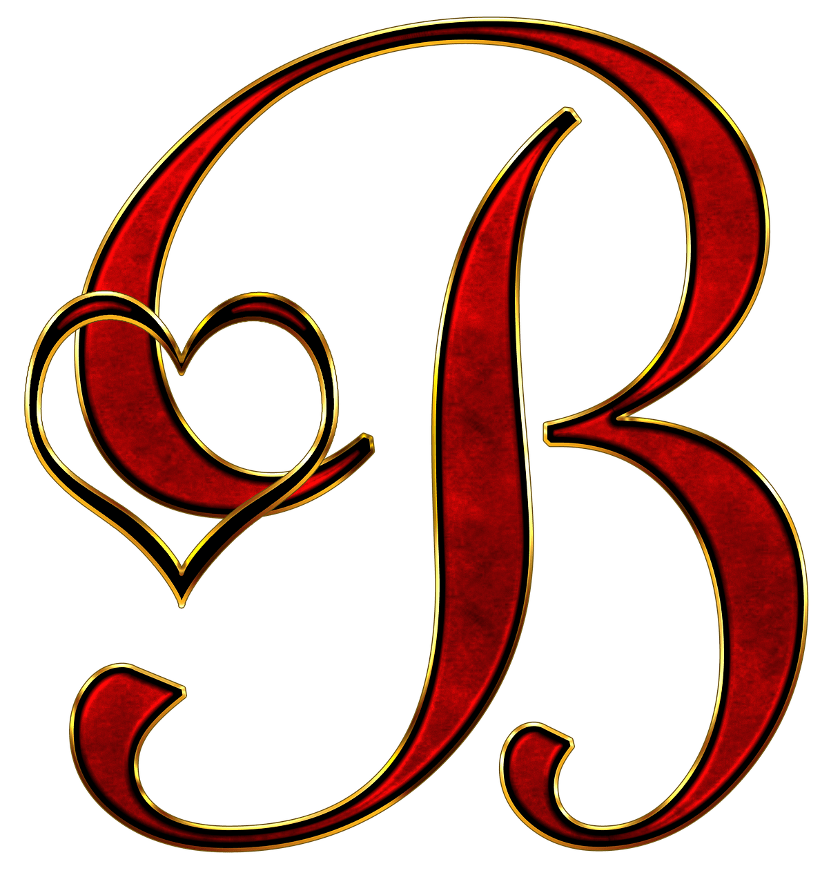 Valentine Capital Letter B