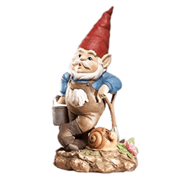 Garden Gnome and Snail